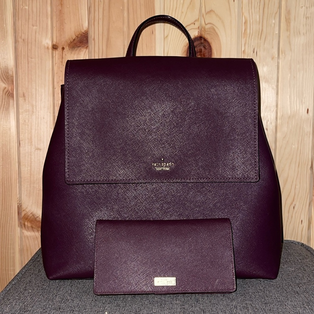 Kate Spade backpack and wallet set